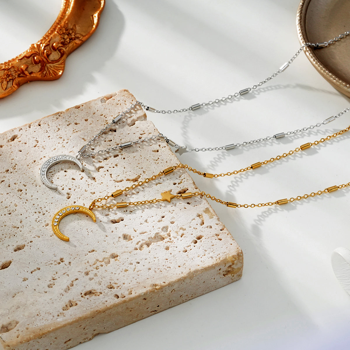 Almeria Silver Celestial Magic Necklace
