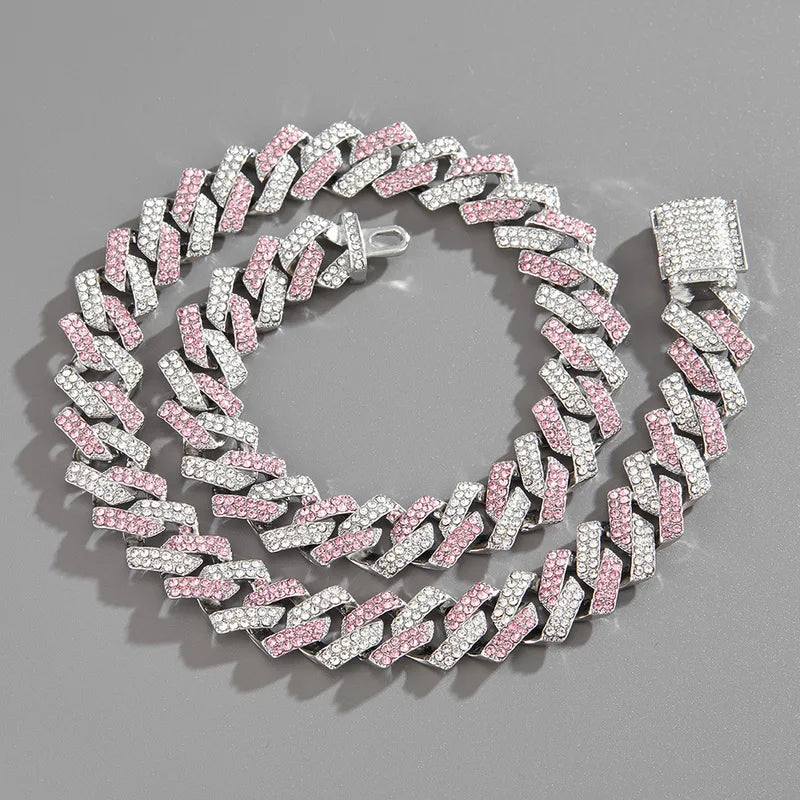 Rhinestones Unisex Necklace