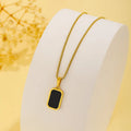 Black Square Pendent