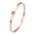 Pink Heart Bangle
